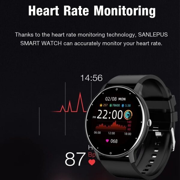 LIGE-2021-Fashion-Smart-Watch-Men-Fitness-Bracelet-Heart-Rate-Blood-Pressure-Monitoring-Sports-Tracker-Smartwatch-2