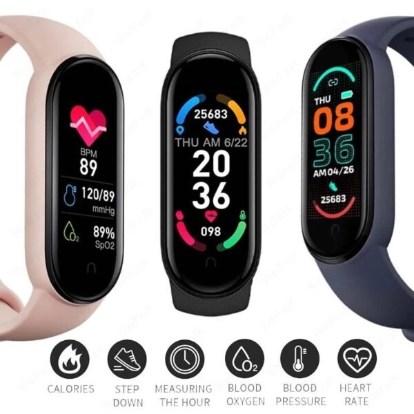 New-M6-Smart-Bracelet-Unisex-Bluetooth-Smart-Watch-Multifunctional-Heart-Rate-Fitness-Tracking-Sports-Bracelet-for-1