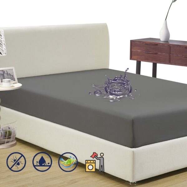 Polyester-Terry-Waterproof-Mattress-Pad-Cover-Anti-Mites-Proof-Bed-Sheet-Mattress-Protector-For-Bed-Mattress