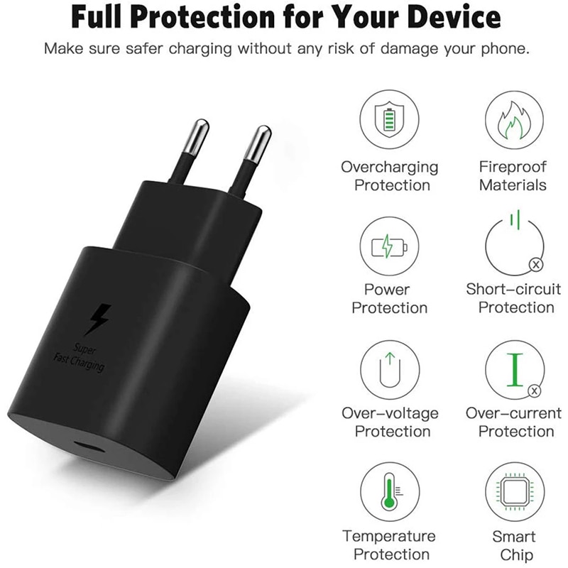 25w Charger Super Fast Charge Usb Type C Pd PPS Quick Charging