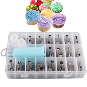 24 PIECES ICING PIPING NOZZLE TOOL SET BOX �