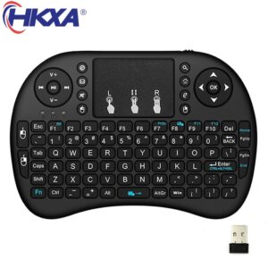 HKXA i8 English Wireless Keyboard Air Mouse With Touchpad Handheld Work With Android TV BOX Mini PC 18