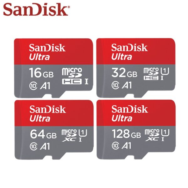 SanDisk Micro SD Card 128GB 64GB Up to 98MB/s 32GB 16GB A1 Memory Card C10 Flash Card TF Card